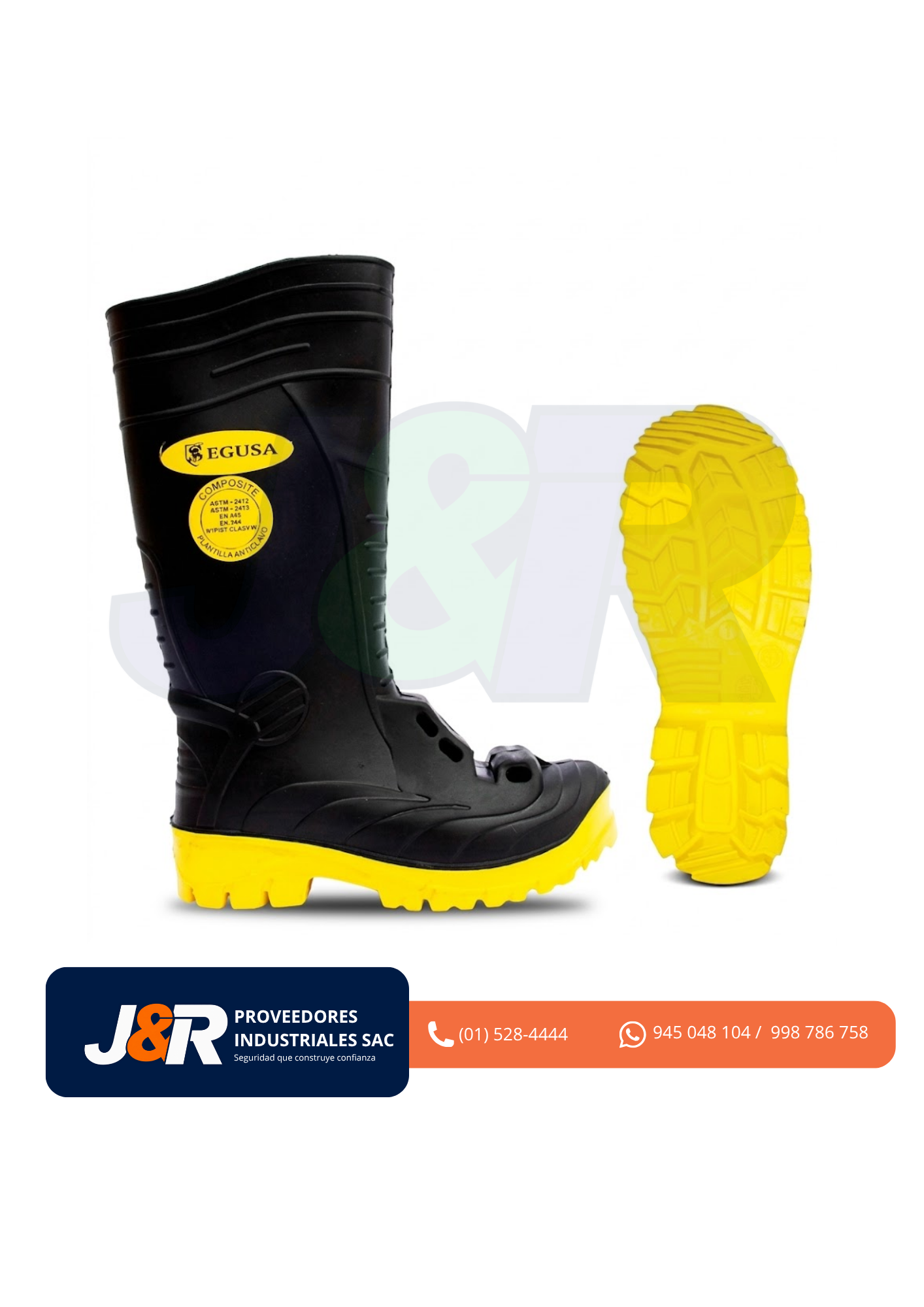 BOTA DE JEBE NITRO METATARSAL SEGUSA