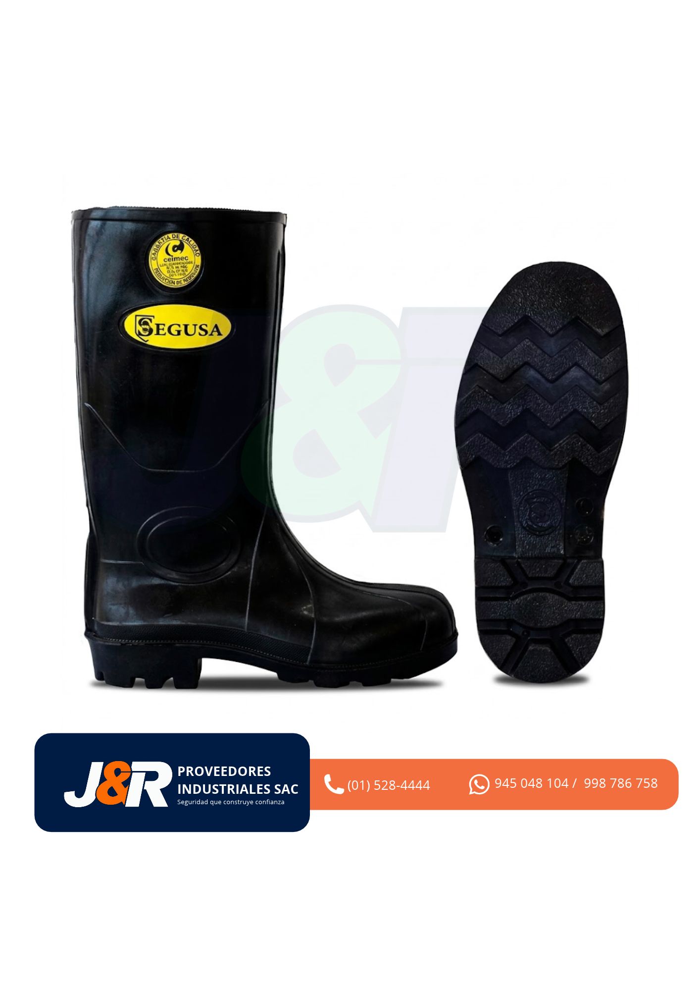 BOTA DE JEBE PUNTA ACERO FORRO AZUL PESADO RGBA SEGUSA
